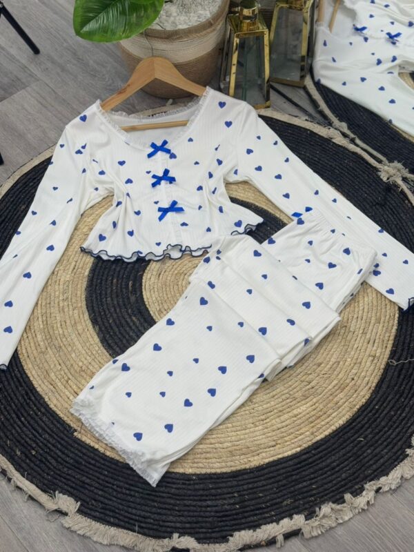 Pyjama De coeur en bleu TENDANCE ( shein )