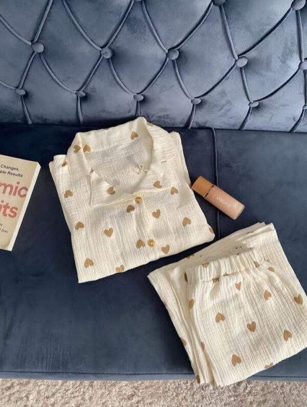 Brown Hearts Pyjama 🤎